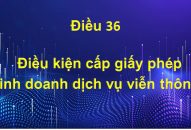Điều kiện cấp giấy phép kinh doanh dịch vụ viễn thông