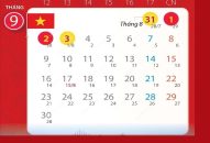 Thủ tướng đồng ý nghỉ lễ Quốc khánh từ ngày 31.8-3.9