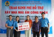 2 công nhân Hải Phòng được hỗ trợ xây nhà Mái ấm Công đoàn