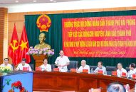 Tiếp xúc cử tri nguyên lãnh đạo thành phố lấy ý kiến tham gia vào nội dung Kỳ họp thường lệ giữa năm 2024 HĐND thành phố khóa XVI