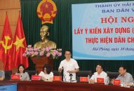 Hội nghị lấy ý kiến xây dựng (mẫu) quy chế thực hiện dân chủ ở cơ sở