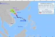 Tin bão khẩn cấp, cơn bão số 2, cập nhật 8h ngày 22/7/2024