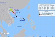 Đêm 22/7, bão số 2 đổ bộ trực tiếp vào khu vực vịnh Bắc Bộ