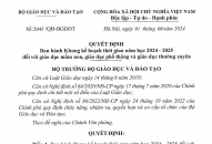 Bộ GDĐT ban hành Khung kế hoạch thời gian năm học 2024-2025