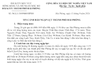 Cảnh báo ngập lụt cấp 1 khu vực thành phố Hải Phòng