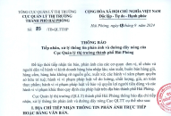 Thông báo tiếp nhận, xử lý thông tin phản ánh và đường dây nóng tại Cục QLTT thành phố Hải Phòng