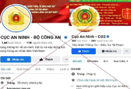 Cảnh báo các trang facebook tích xanh giả mạo Bộ Công an hỗ trợ lấy lại tiền bị lừa