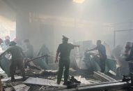 Thông tin về cháy xưởng gỗ ở phường Đằng Lâm, Hải An