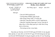 Học sinh, học viên các cơ sở giáo dục trên toàn thành phố nghỉ học từ ngày 7/9/2024 cho đến khi bão tan