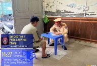 Đội Cảnh sát giao thông số 1 (Phòng Cảnh sát giao thông): Xử lý xe đầu kéo đi vào làn đường dành cho mô tô, xe máy, xe thô sơ