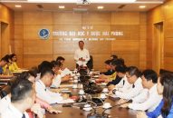 Phó Bí thư Thường trực Thành ủy làm việc với Ban Chấp hành Đảng bộ Trường Đại học Y Dược Hải Phòng