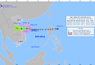 Áp thấp nhiệt đới mạnh lên thành bão số 4 giật cấp 10