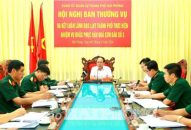 Ban Thường vụ Đảng ủy Quân sự thành phố ra kết luận lãnh đạo thực hiện nhiệm vụ khắc phục hậu quả bão số 3