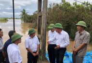 Chủ nhiệm Ủy ban Kiểm tra Thành ủy kiểm tra công tác phòng chống lũ lớn tại huyện Tiên Lãng