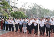 Các đồng chí lãnh đạo thành phố dâng hương Kỷ niệm 1983 năm Ngày Nữ tướng Lê Chân thắng trận (15 tháng 8 Âm lịch)