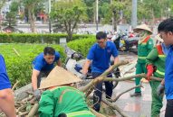 Tuổi trẻ Hải Phòng tích cực khắc phục hậu quả do bão số 3 gây ra