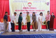 Quận Kiến An khởi công xây nhà cho hộ cận nghèo bị ảnh hưởng bởi Bão số 3