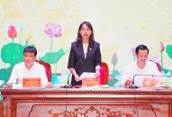 Người đứng đầu cấp ủy, chính quyền huyện An Dương đối thoại với đảng viên và Nhân dân huyện