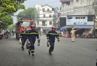 Quận Hải An tổ chức diễn tập phương án chữa cháy và cứu nạn, cứu hộ năm 2024 tại Chợ Cát Bi