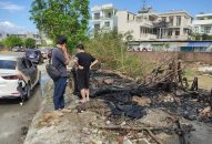 Đã xác định được người đốt rác làm xe ô tô bị cháy ở Hải Phòng