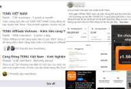 Cảnh báo từ việc “đổ xô” cài đặt ứng dụng Temu để kiếm tiền từ chương trình tiếp thị liên kết