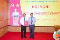 Công bố Quyết định của Chủ tịch UBND thành phố về công tác cán bộ tại Ban Quản lý Dự án đầu tư xây dựng công trình dân dụng Hải Phòng