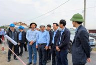 Lãnh đạo thành phố kiểm tra tiến độ các dự án giao thông trọng điểm trên địa bàn các huyện Tiên Lãng và Vĩnh Bảo
