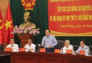 Tiếp xúc cử tri nguyên lãnh đạo thành phố lấy ý kiến tham gia vào nội dung Kỳ họp thường lệ cuối năm 2024 HĐND thành phố khóa XVI