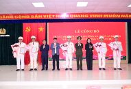 Công bố quyết định thành lập Công an quận An Dương và công bố các quyết định về công tác cán bộ