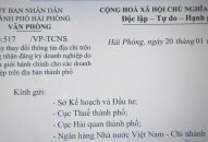 Thông báo về việc cấp thay đổi thông tin địa chỉ trên Giấy chứng nhận đăng ký doanh nghiệp do thay đổi địa giới hành chính cho các doanh nghiệp trên địa bàn thành phố