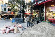 Trước ngày 15/1, các đơn vị thi công hoàn trả mặt đường vỉa hè, dọn dẹp sạch mặt bằng thi công