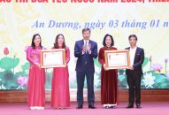 Năm 2024, thu ngân sách quận An Dương đứng thứ nhất khối quận huyện