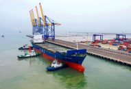 Cảng biển nước sâu hiện đại nhất Việt Nam đón chuyến tàu container đầu tiên