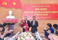 Đồng chí Phan Viết Điện giữ chức Phó bí thư Huyện uỷ Cát Hải, nhiệm kỳ 2020-2025