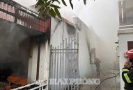 Kịp thời dập tắt cháy nhà ở tại phường Lê Hồng Phong (thành phố Thủy Nguyên)