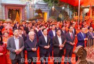 Lãnh đạo thành phố và quận Lê Chân dâng hương Lễ hội truyền thống Nữ tướng Lê Chân năm 2025