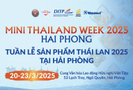 Tuần lễ sản phẩm Thái Lan 2025 sẽ diễn ra từ ngày 20-23/03/2025 tại Cung Văn hóa Lao động Hữu nghị Việt Tiệp, số 53 Lạch Tray