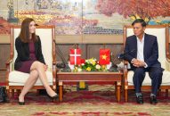 Chủ tịch UBND thành phố tiếp xã giao Đoàn công tác của Ủy ban Kinh tế và Thương mại, Quốc hội Đan Mạch