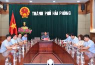 Chủ tịch UBND thành phố dự Hội nghị trực tuyến toàn quốc về thúc đẩy giải ngân đầu tư công tại điểm cầu Hải Phòng