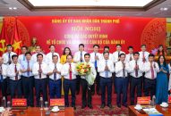 Công bố các Quyết định về tổ chức bộ máy, cán bộ của Đảng ủy UBND thành phố