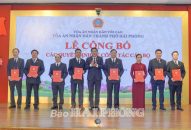 Công bố quyết định bổ nhiệm 8 Phó Chánh án TAND thành phố và 69 Chánh án, Phó chánh án TAND khu vực