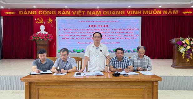 Phường Ngô Quyền tuyên truyền, vận động 28 hộ dân thực hiện GPMB Dự án cầu Nguyễn Trãi và chỉnh trang đô thị vùng phụ cận