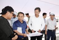 Phó Chủ tịch Thường trực UBND thành phố Lê Anh Quân kiểm tra công tác chuẩn bị Lễ khởi công, khánh thành các công trình chào mừng Kỷ niệm 80 năm Quốc khánh 2/9