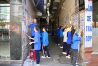 Phường Gia Viên phát động ra quân dọn vệ sinh môi trường, xoá quảng cáo trái phép
