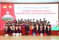 Bí thư Thành ủy Lê Tiến Châu dự Lễ bế giảng, trao bằng Tiến sĩ, Thạc sĩ và khai giảng lớp Thạc sĩ năm 2025 tại Trường Đại học Hải Phòng