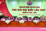 Đại hội Đảng bộ thành phố Hải Phòng nhiệm kỳ 2025-2030 hoàn thành các nội dung làm việc ngày thứ nhất