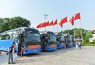 Chủ tịch UBND thành phố chỉ đạo công tác vận hành các chuyến xe miễn phí phục vụ Nhân dân tham quan Triển lãm thành tựu Đất nước