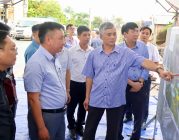 Phó Chủ tịch UBND thành phố Trần Văn Quân kiểm tra tiến độ các dự án giao thông và việc vận hành chính quyền địa phương 02 cấp tại khu vực phía Tây thành phố