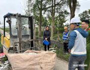 Công an xã Quyết Thắng xác minh, làm rõ hành vi đổ chất thải xây dựng trái phép