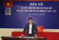 Chủ tịch UBND thành phố Lê Ngọc Châu kiểm tra công tác chuẩn bị bầu cử tại các địa phương khu vực Chí Linh, Thanh Hà